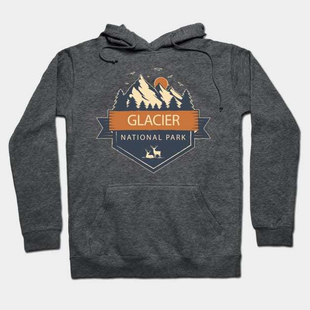 Glacier National Park Hoodie by roamfree